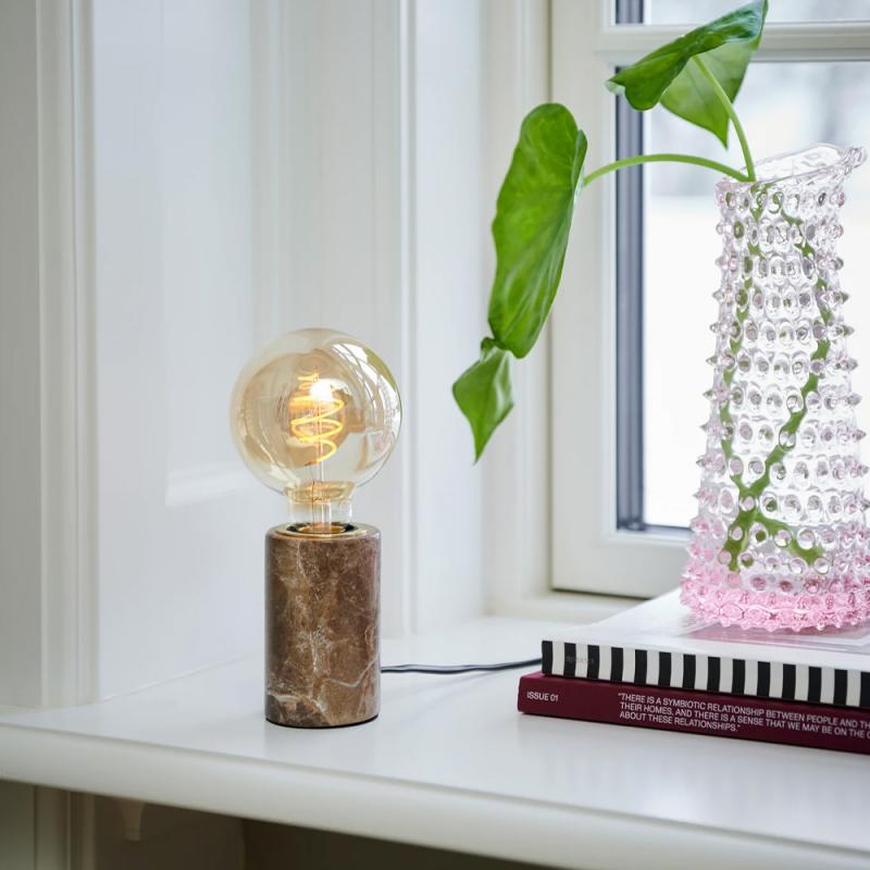 Nordlux Siv dekorative Marble Tischlamp Braun E27