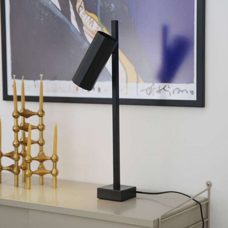 Nordlux Alanis morderne Tischleuchte Schwarz GU10 minimalistisches Design