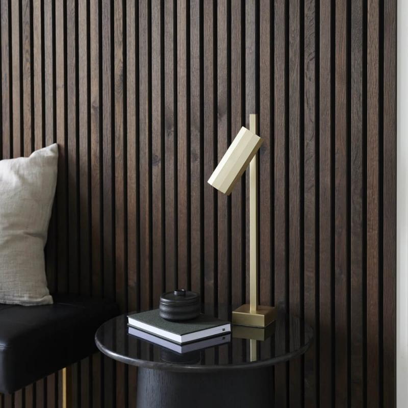 Nordlux Alanis morderne Tischleuchte Messing GU10 minimalistisches Design