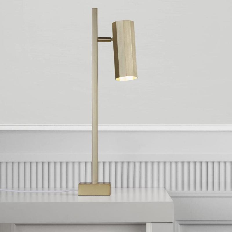 Nordlux Alanis morderne Tischleuchte Messing GU10 minimalistisches Design