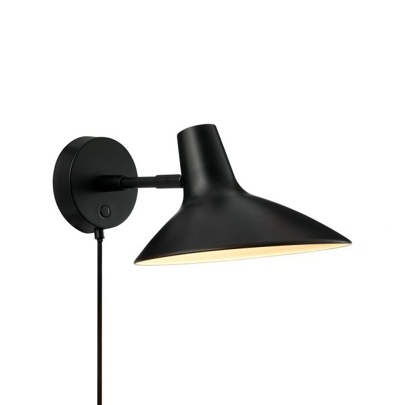Design For The People Darci Short Wall Light Black – moderne Designer-Wandleuchte von Bjørn + Balle