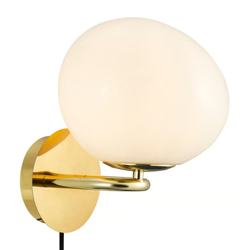 Design For The People Wandleuchte Messing Glas – elegante Designerleuchte von Maria Berntsen