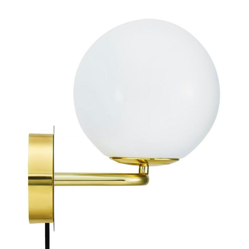 Design For The People Wandleuchte Messing Glas – elegante Designerleuchte von Maria Berntsen