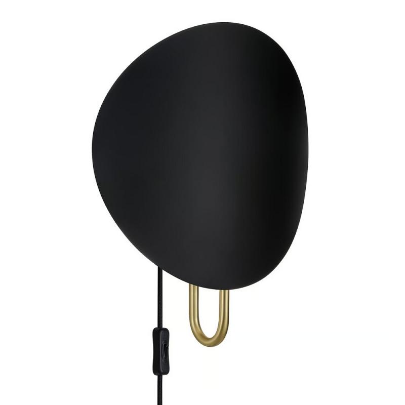 Design For The People Wandleuchte Schwarz Messing – modernes Design von Anker Studio