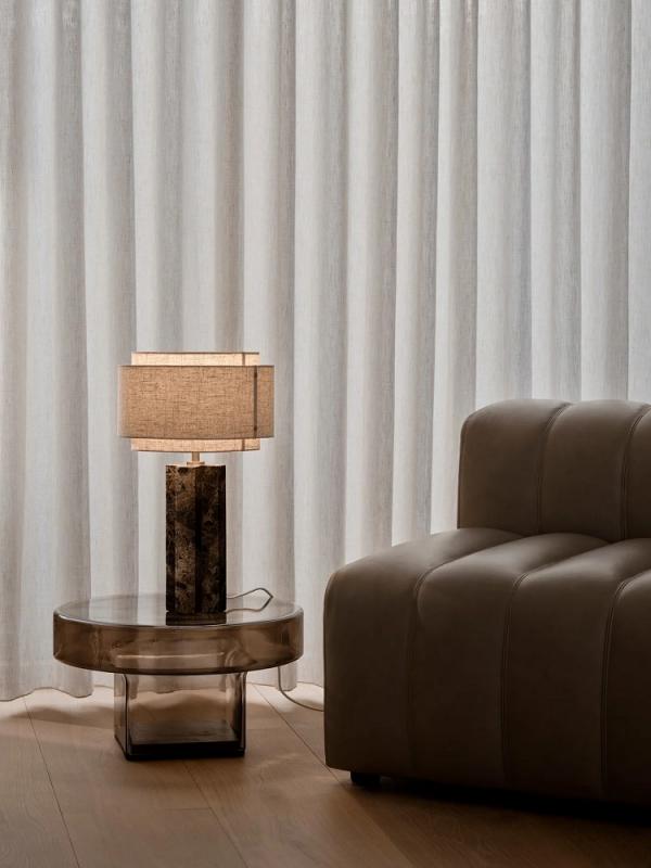 Design For The People Takai Marble Tischleuchte Beige – elegante Designerleuchte aus Marmor