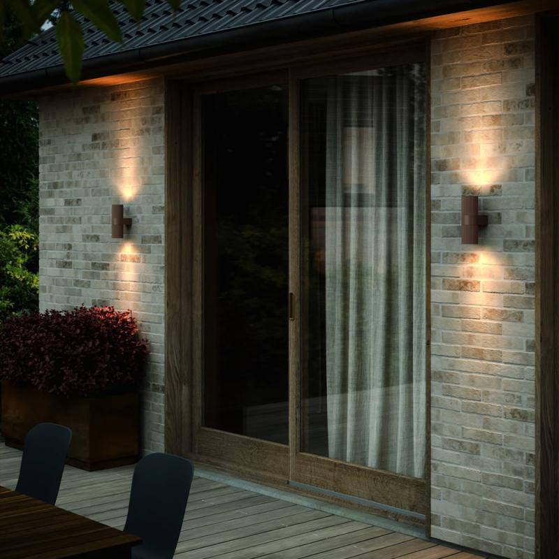 Nordlux Kyklop Ripple Wandleuchte Rost