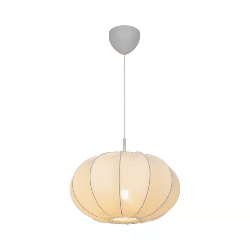 Nordlux E27 Pendelleuchte Weiß Ø40 cm Textil IP20 40W – moderne Stoff-Pendelleuchte