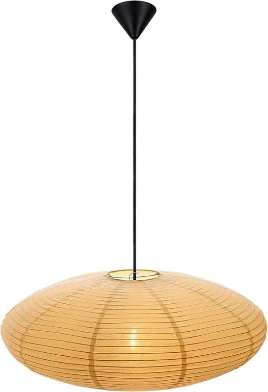 Nordlux Villo 60 moderne Pendelleuchte Schirm shade Gelb Papier retro Design ohne Fassung