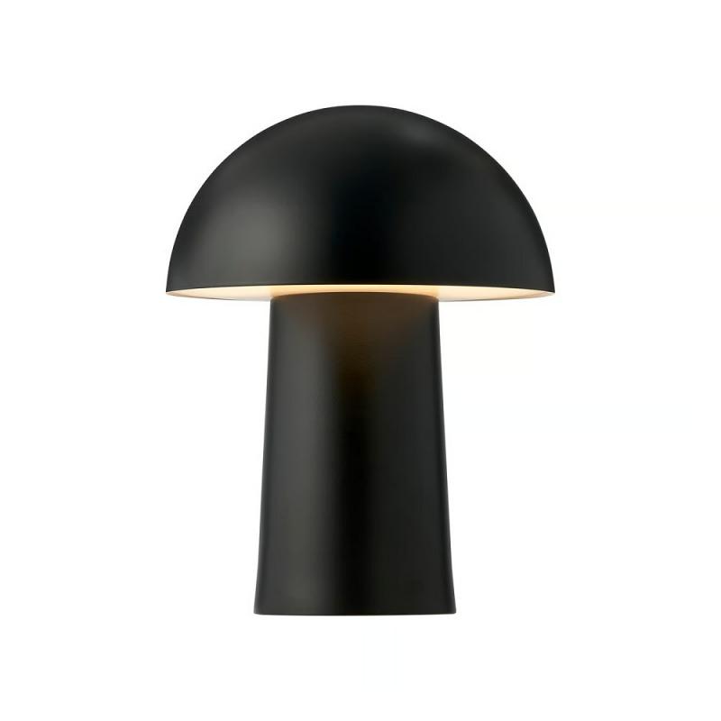 Design For The People Faye Portable Table Lamp Black – kabellose Designer-Tischleuchte von Charlotte Høncke