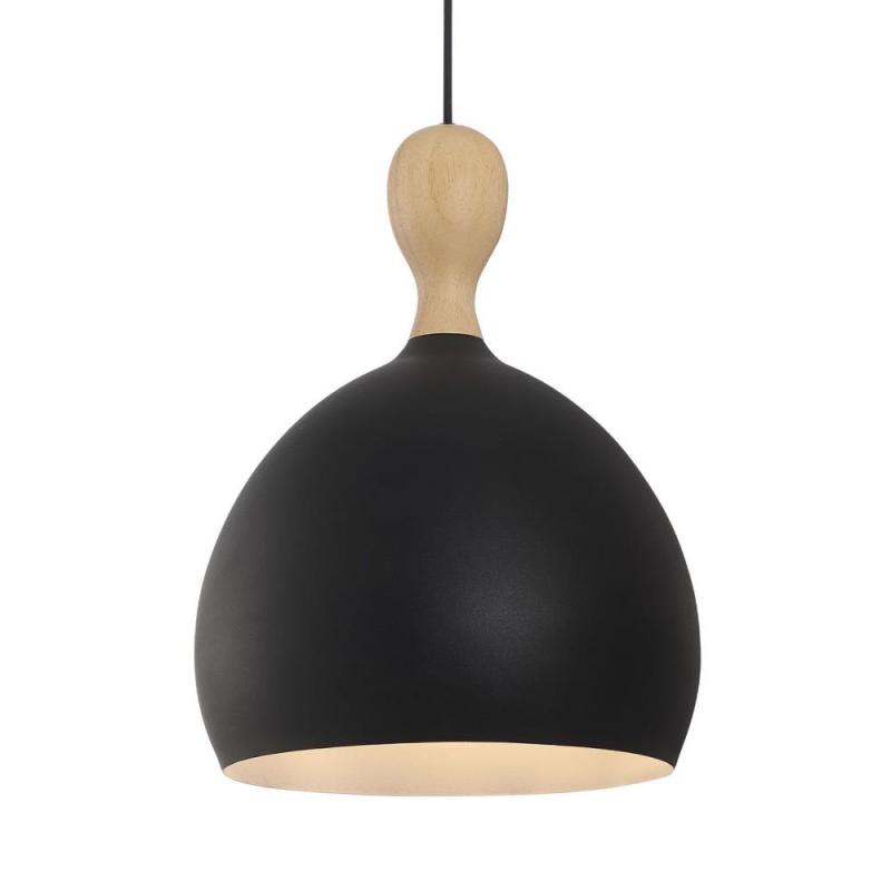 Halo Design Dueodde Hängeleuchte Metall/Holz Ø30cm Schwarz
