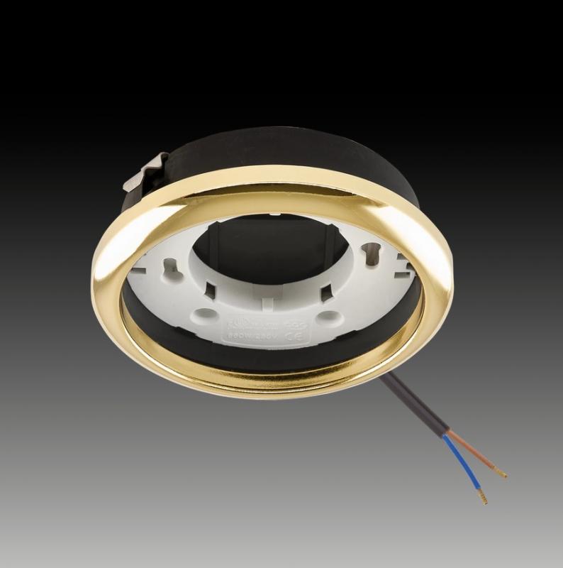 EVN 587421 Deckeneinbauleuchte GX53 Gold 230V dimmbar Einbaudurchmesser 80 mm
