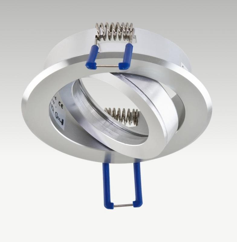 EVN 608014 schwenkbare Deckeneinbauleuchte Aluminium 12 V AC/DC max. 50 W ohne Fassung Einbaudurchmesser 68 mm