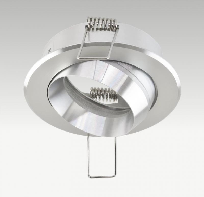 EVN 610014 schwenkbare Deckeneinbauleuchte Aluminium 12 V AC/DC max. 50 W ohne Fassung Einbaudurchmesser 68 mm