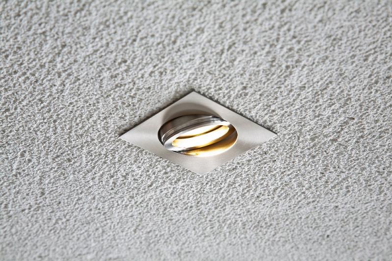 EVN Decken-Einbaustrahler für GU5.3 Leuchtmittel quad. schwenkbar EDS IP20 12V EinbauØ68