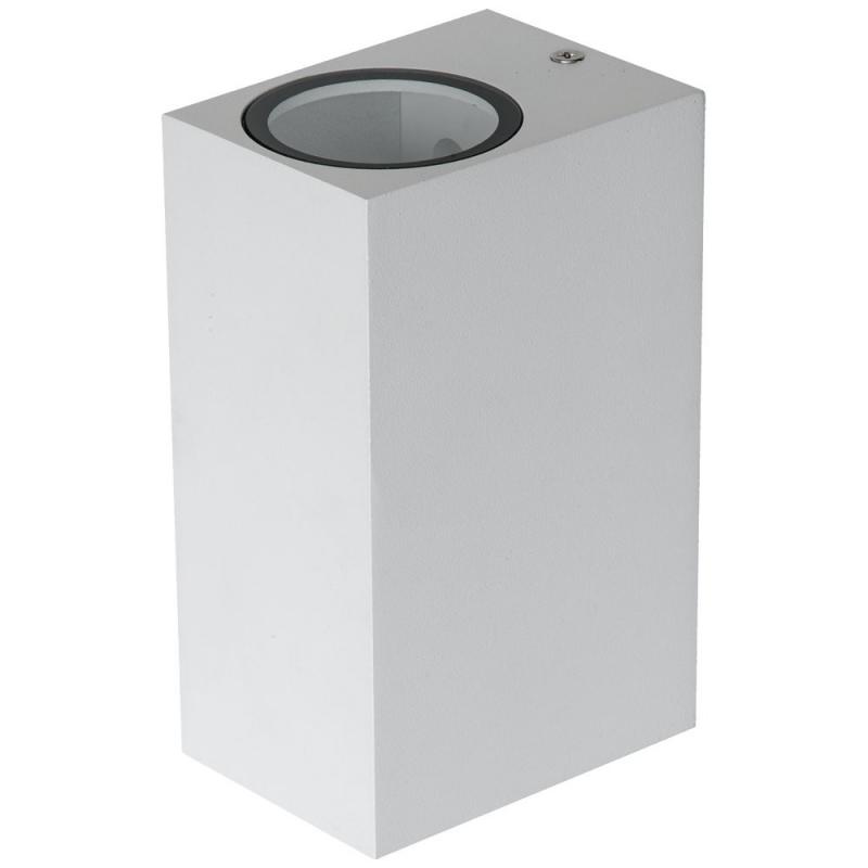 EVN Wandleuchte 2-flg  weiß IP44 mit up&down Effekt Fassadenbeleuchtung