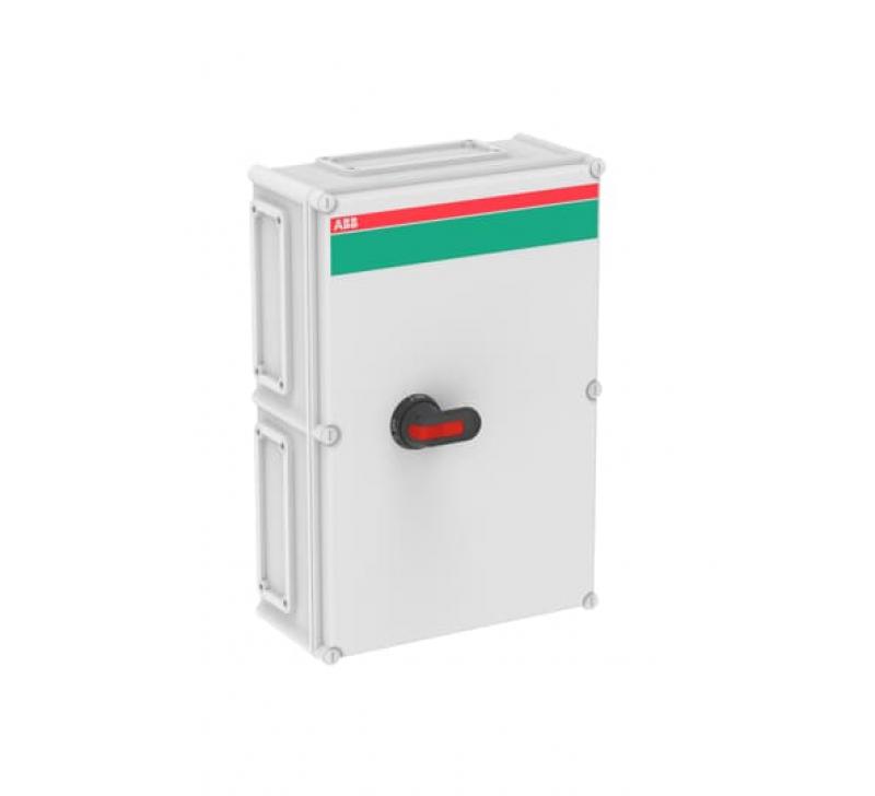 ABB OT315KGCC3T Sicherheitsschalter im Kunststoffgehäuse 3-polig 160 kW 400 V mit schwarzem Griff, IP65 Einführung unten