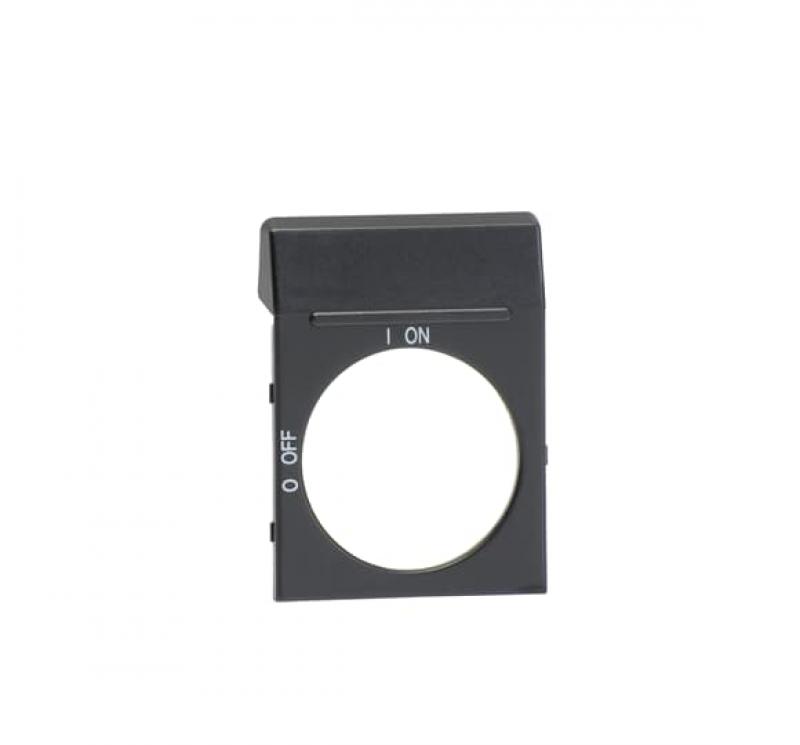 ABB OPB2 Blanco-Schild schwarz für OH2_ Griffe