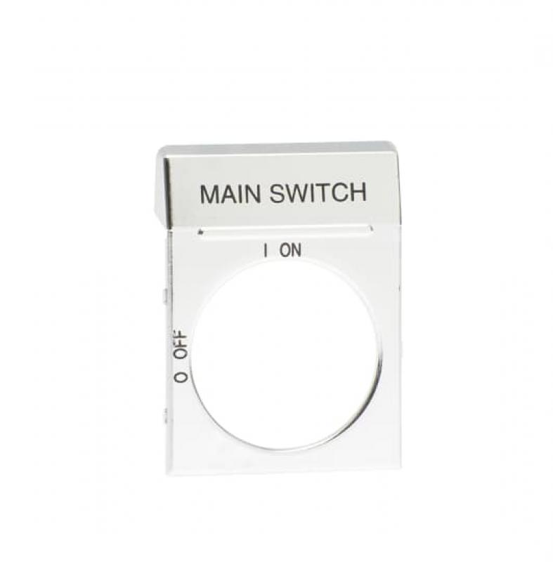ABB OPS2EN1 Textschild silber für OH2_ Griffe Aufdruck Main Switch