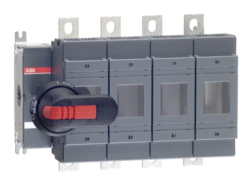 ABB OS250D40N2P Lasttrennschalter für Sicherungen 4-polig 250 A, mit Griff und Welle ungesich. Neutralleiter rechts