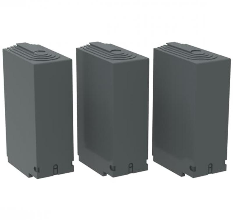 ABB OTS400G1L/3 Klemmenabdeckung Schnappbefestigung grauer Kunststoff IP3X grau lange Ausführung VPE 3