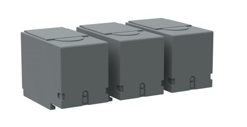 ABB OTS400G1S/3 Schließer/3 Klemmenabdeckung Schnappbefestigung grauer Kunststoff IP3X grau kurze Ausführung VPE 3