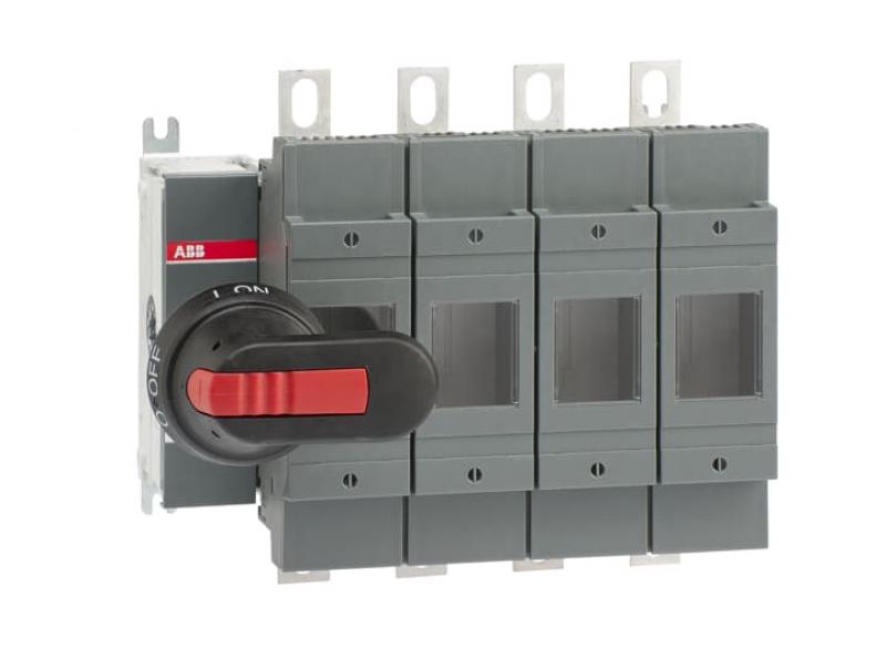 ABB OS200J04FP Lasttrennschalter für Sicherungen 4-polig 200 A, mit Griff und Welle UL/CSA gesichert gesch. Neutralleiter
