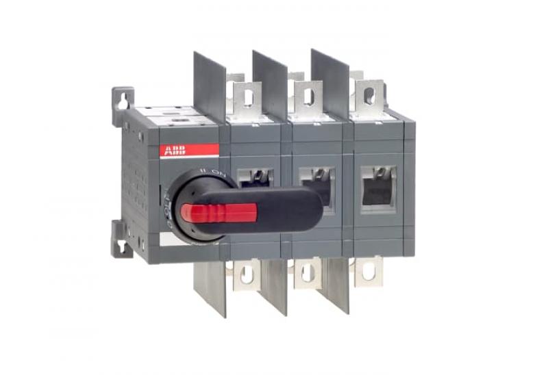 ABB OT400U03CP Lastumschalter 3-polig 400 A, mit Griff und Welle offene Umschaltung I-0-II/ UL/CSA