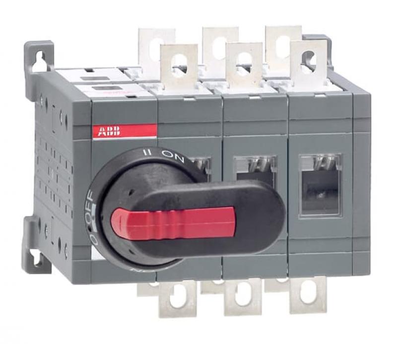 ABB OT160E03CP Lastumschalter 3-polig 160 A, mit Griff und Welle offene Umschaltung I-0-II