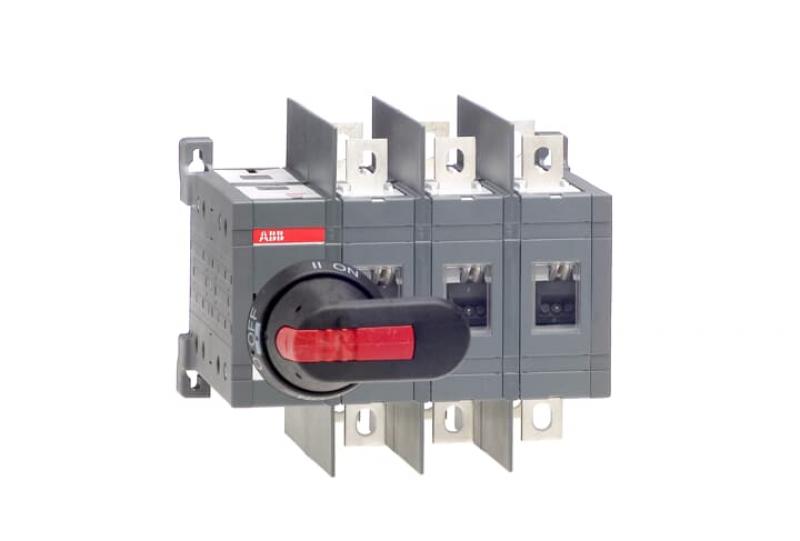 ABB OT200E03WCP Lastumschalter 3-polig 200 A, mit Griff und Welle/offene Umschalt. I-0-II/großer Phasenabstand