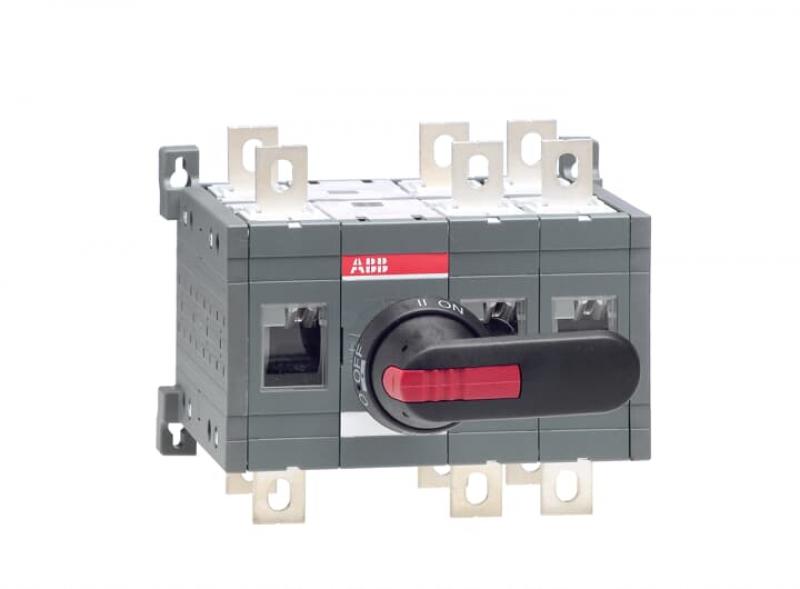 ABB OT315E12CP Lastumschalter 3-polig 315 A, mit Griff und Welle offene Umschaltung I-0-II