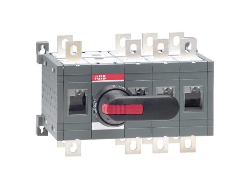 ABB OT400E13CP Lastumschalter 4-polig 400 A, mit Griff und Welle offene Umschaltung I-0-II