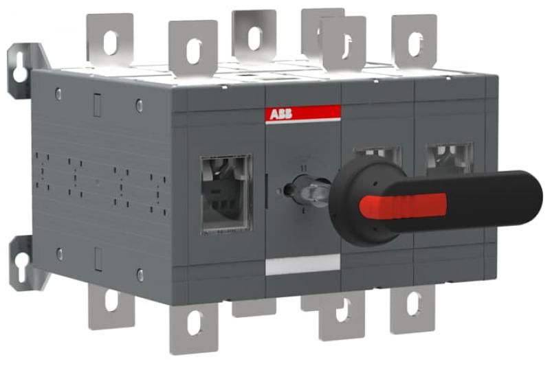 ABB OT800E12CP Lastumschalter 3-polig 800 A, mit Griff und Welle offene Umschaltung I-0-II