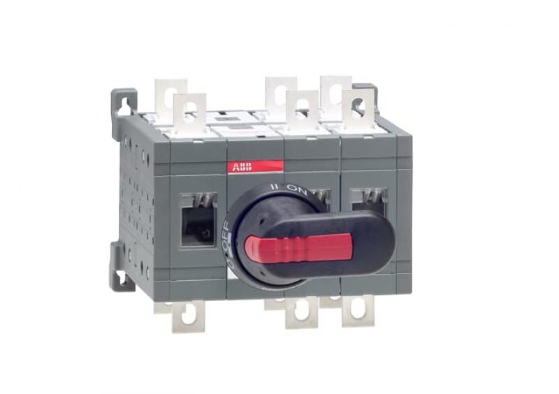 ABB OT250E12CP Lastumschalter 3-polig 250 A, mit Griff und Welle offene Umschaltung I-0-II