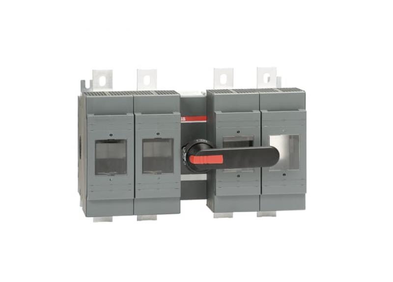 ABB OS800D22N2P Lasttrennschalter für Sicherungen 4-polig 800 A, mit Griff und Welle ungesich. Neutralleiter (rechts)