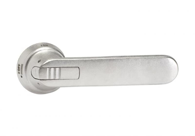 ABB OHM175L12 Edelstahlgriff grau 175 mm Wellen-ø 12 mm IP66 Beschriftung 0 OFF-1 ON