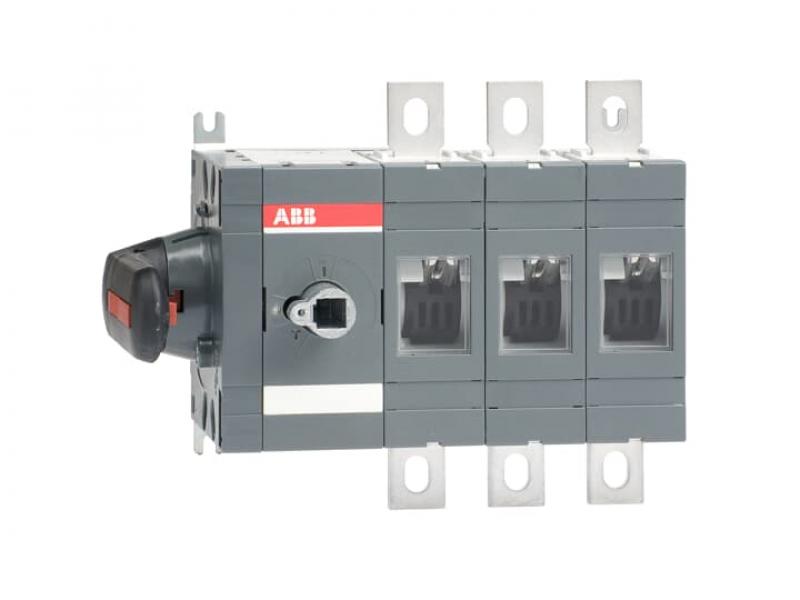 ABB OT400ES03K Lasttrennschalter 3-polig 400 A, mit direkt mont. Griff seitliche Betätigung links