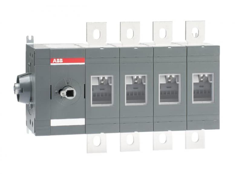 ABB OT630ES04 Lasttrennschalter 4-polig 630 A, ohne Griff und Welle seitliche Betätigung links