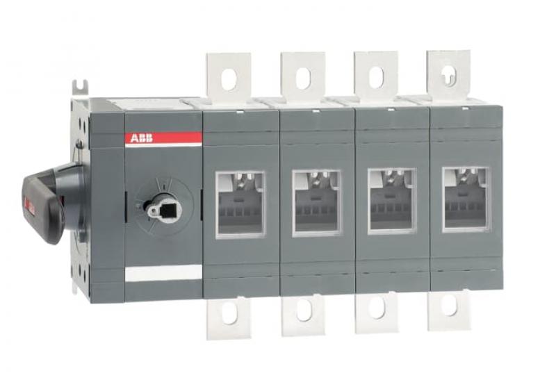 ABB OT630ES04K Lasttrennschalter 4-polig 630 A, mit direkt mont. Griff seitliche Betätigung links