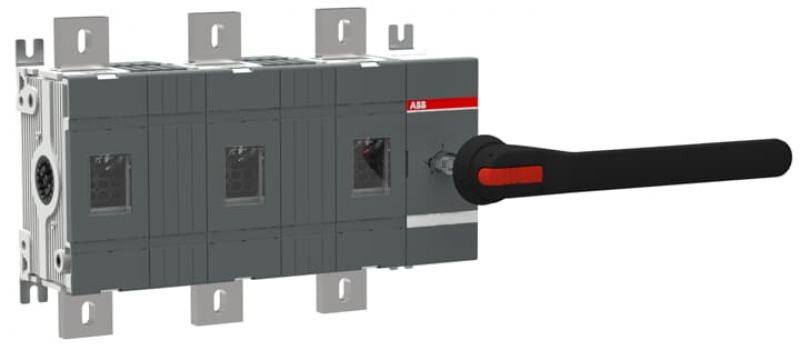 ABB OT1250E30W4P Lasttrennschalter 3-polig 1250 A, mit Griff und Welle mit großem Phasenabstand 140 mm
