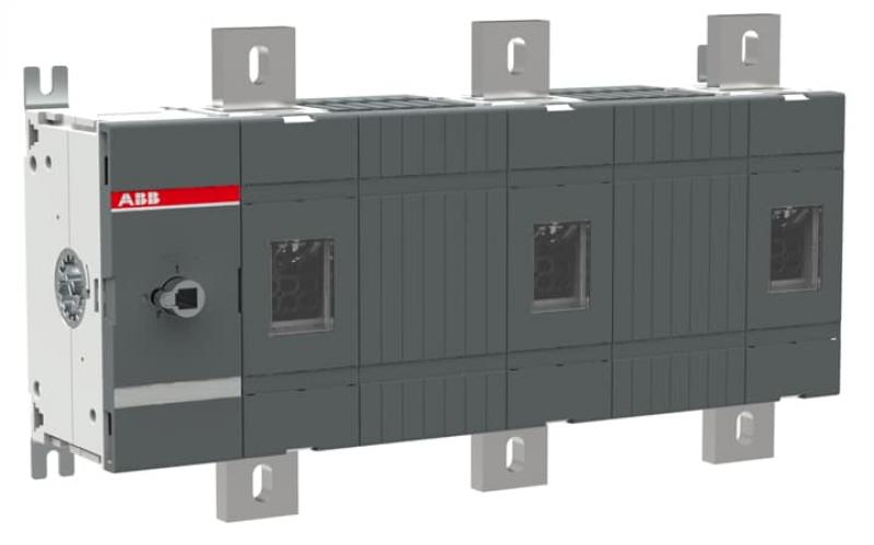 ABB OT1250E03W8 Lasttrennschalter 3-polig 1250 A, ohne Griff und Welle mit großem Phasenabstand 185 mm