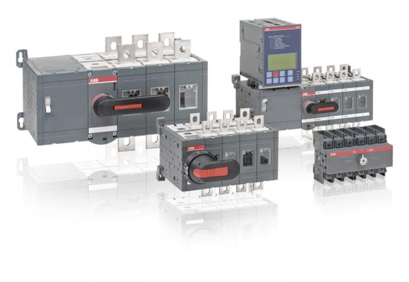 ABB OT600U40C Lastumschalter 4-polig 600 A, ohne Griff und Welle offene Umschaltung I-0-II/ UL/CSA