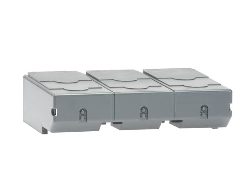 ABB OSS400G3SS Klemmenabdeckung Schnappbefestigung grauer Kunststoff IP20 kurze Ausführung