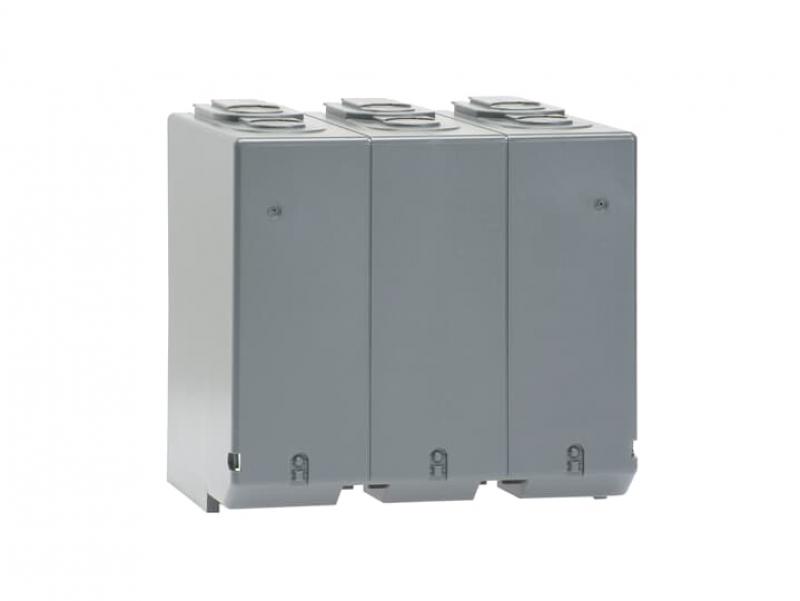 ABB OSS400G3LS Klemmenabdeckung Schnappbefestigung grauer Kunststoff IP20 lange Ausführung