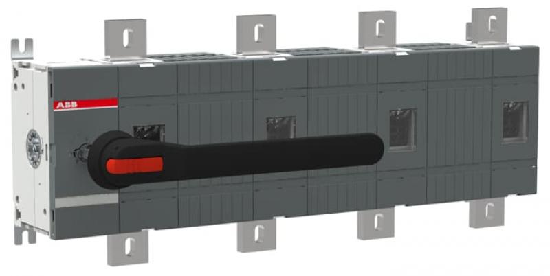 ABB OT1250E04W8P Lasttrennschalter 4-polig 1250 A, mit Griff und Welle mit großem Phasenabstand 185 mm