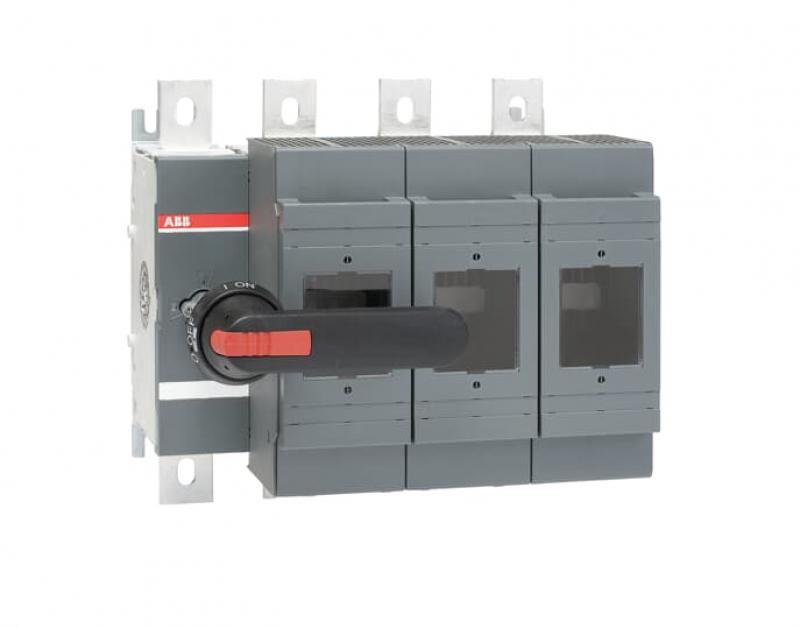 ABB OS800D03N3P Lasttrennschalter für Sicherungen 3-polig 800 A, mit Griff und Welle inklusiv ausbaubarer Neutralleiter