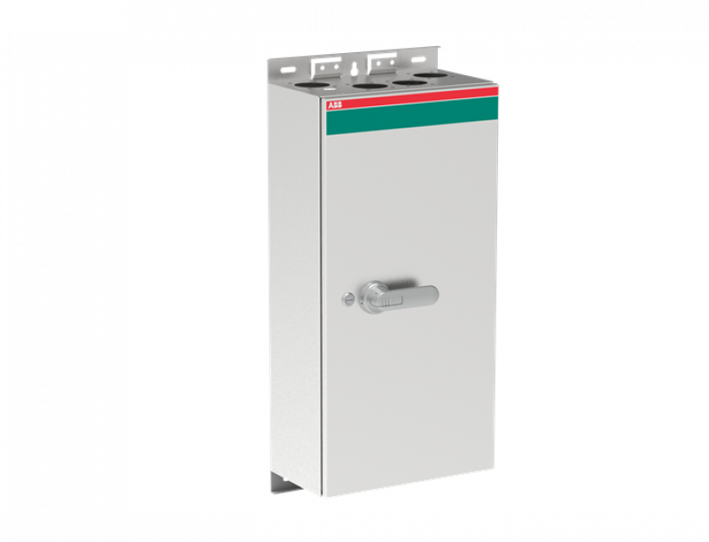 ABB OT400ERRR3TZ Sicherheitsschalter im Edelstahlgehäuse 3-polig 220 kW 400 V mit Edelstahlgriff IP65 Einführung oben und unten