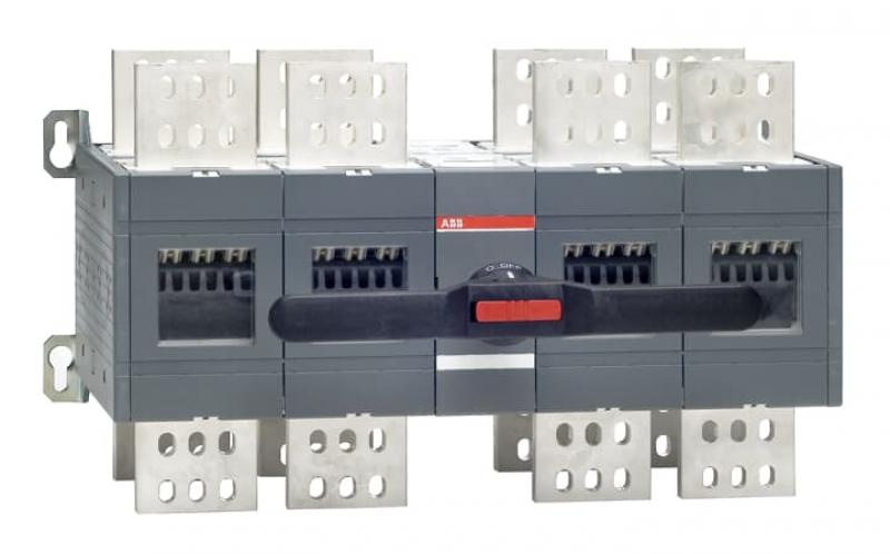 ABB OT2500E22CP Lastumschalter 4-polig 2500 A, mit Griff und Welle offene Umschaltung I-0-II