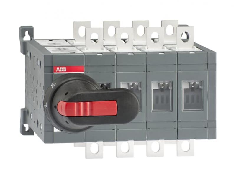 ABB OT200E04CFP Lastumschalter 4-polig 200 A, mit Griff und Welle schnelle Umschaltung I-0-II