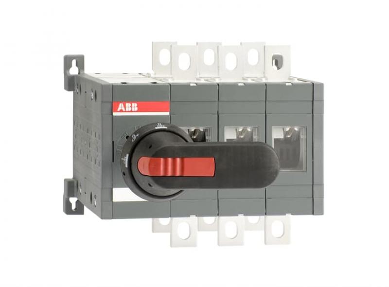 ABB OT400E03CFP Lastumschalter 3-polig 400 A, mit Griff und Welle schnelle Umschaltung I-0-II