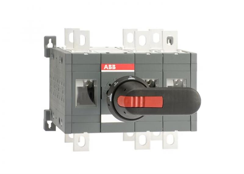ABB OT315E12CFP Lastumschalter 3-polig 315 A, mit Griff und Welle schnelle Umschaltung I-0-II